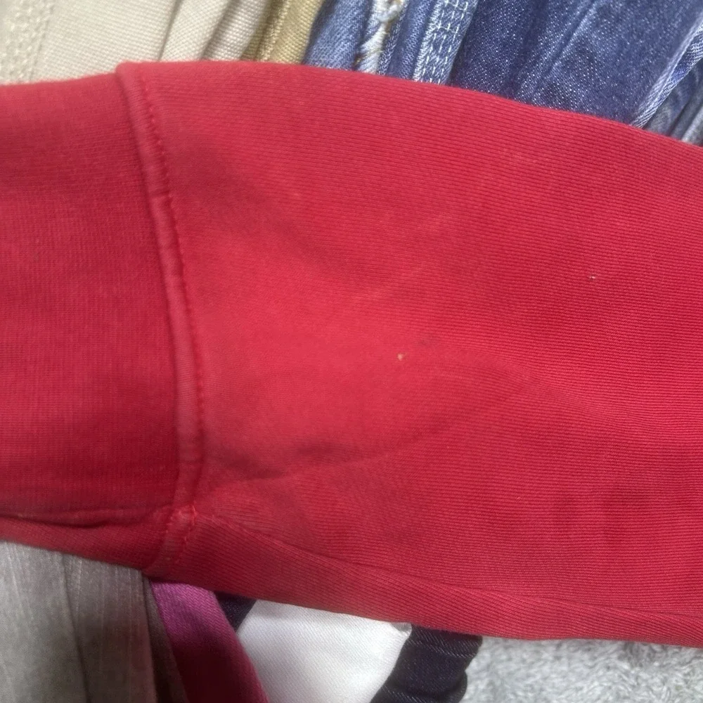 Nike Jordan Essentials Fleece Pullover Hoodie Mens L Red Sweatshirt SPOTS DA9818